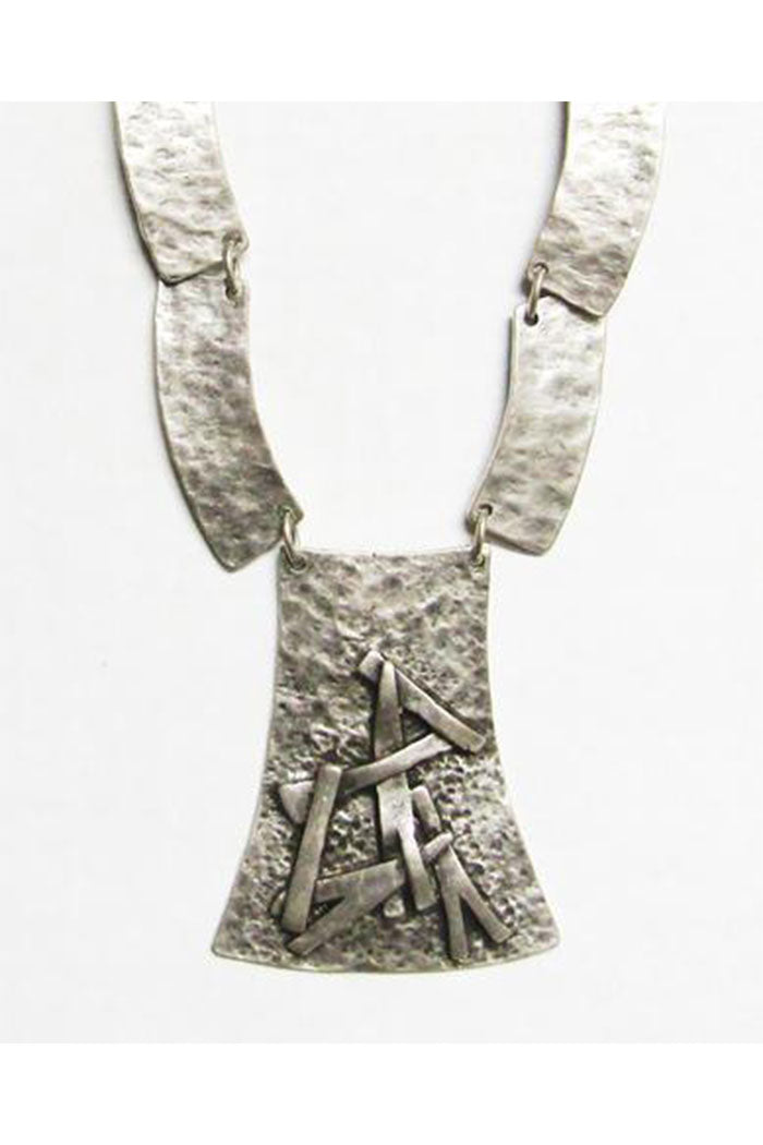 Antique Silver Plated Zamak Necklace