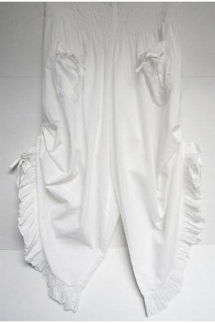 COTTON RUFFLED "PANTALOON" PANT