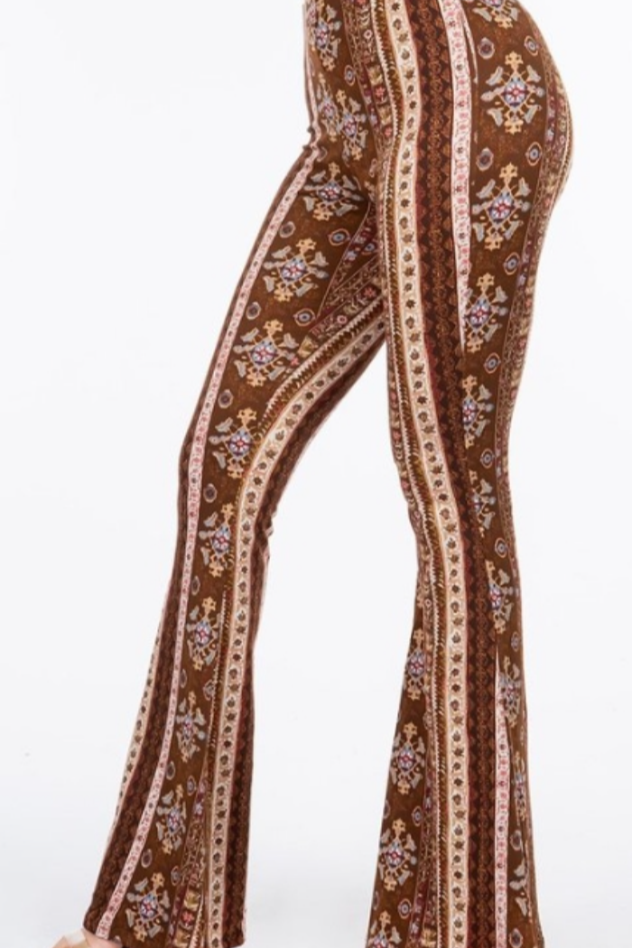 Palazzo Pant - Brown Print