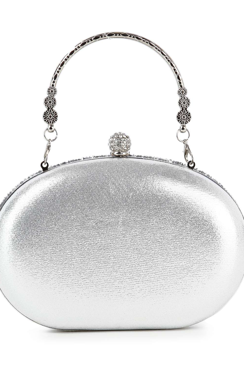 Vintage Sparkle Clear Crystal Evening Bag