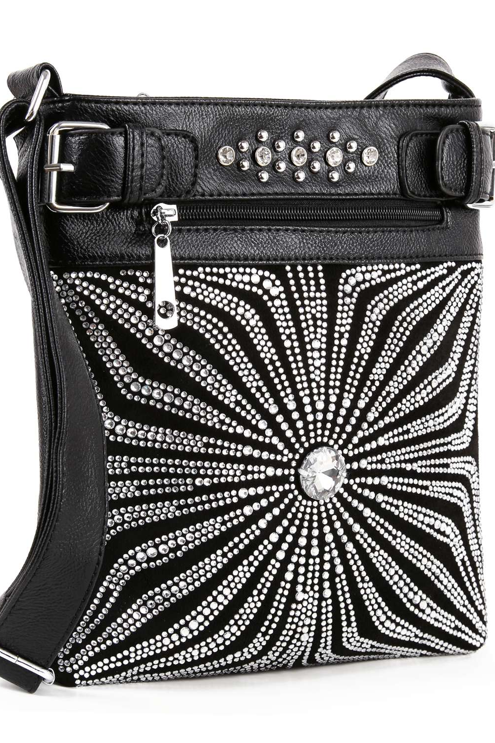 Radiant Rhinestone Crossbody Bag