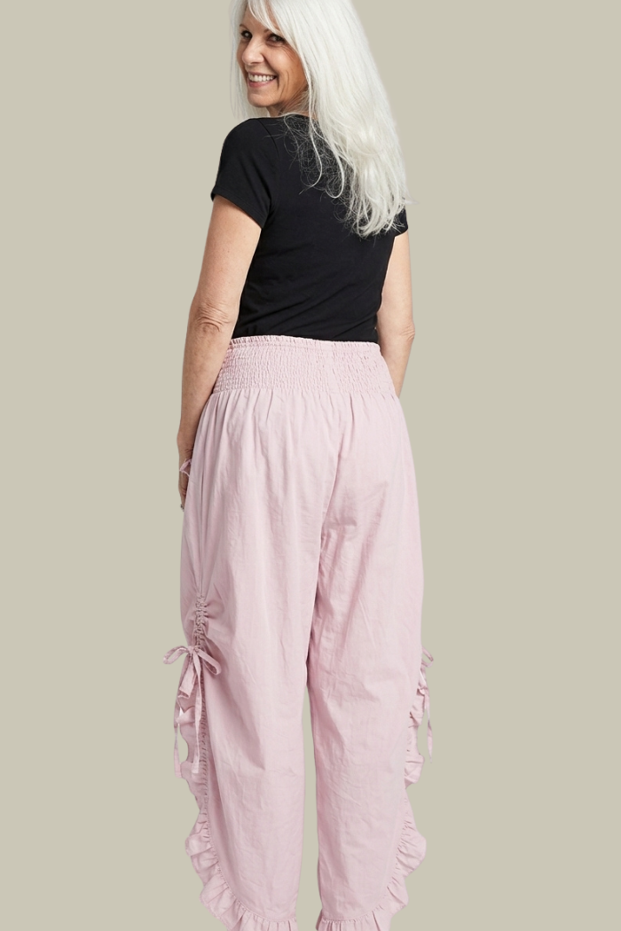 Cropped Pantaloon Pant in Dusty Pink