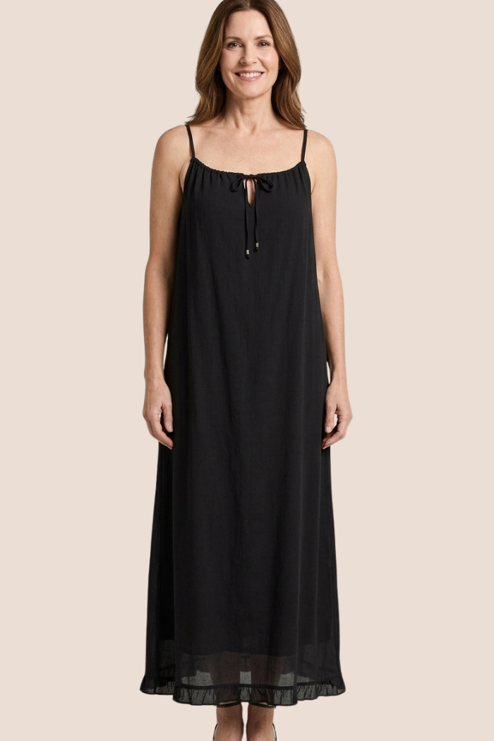 Gauzy Adjustable Top Maxi Dress