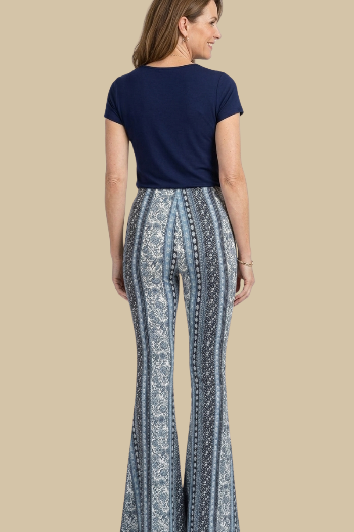 Palazzo with Panache in a Blue Motif