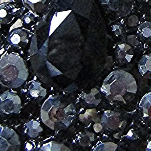 SPARKLY BLACK-HEMATITE DROP CLIP EARRING