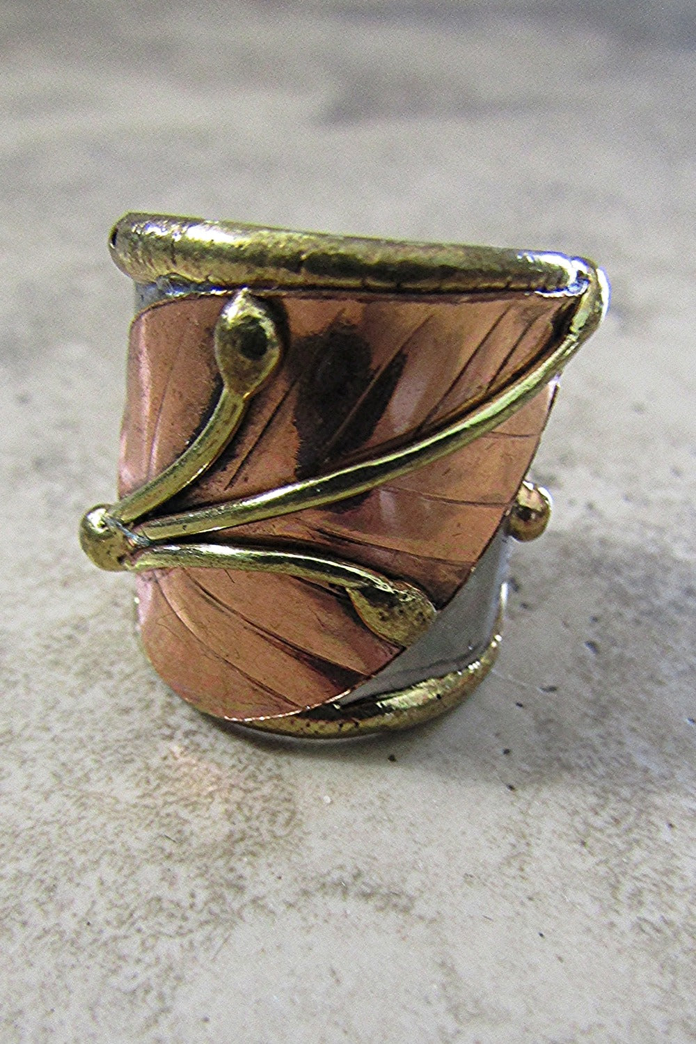 Stainless Steel Cuff Ring - 8