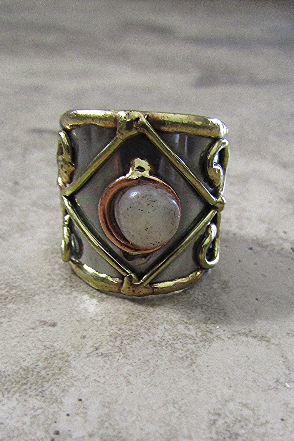Stainless Steel Cuff Ring -10