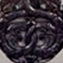 CARVED BLACK JADE & CRYSTAL PENDANT
