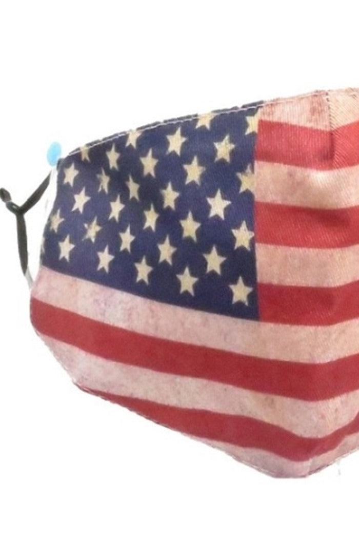 VINTAGE AMERICAN FLAG FACE MASK