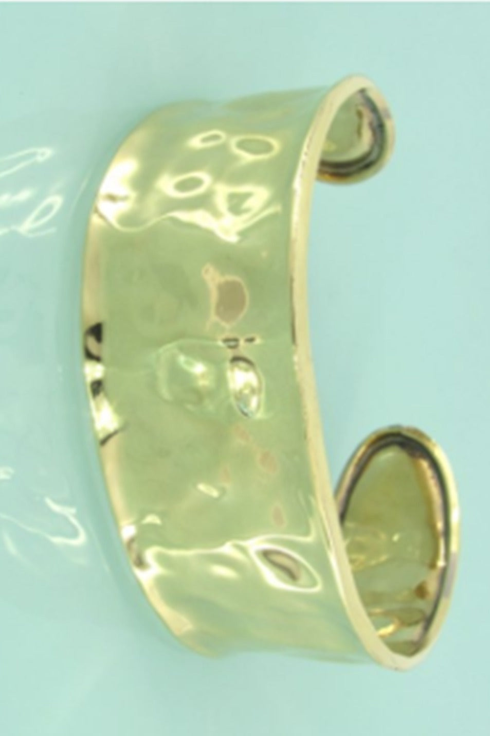 Brass Hammered Cuff Bracelet