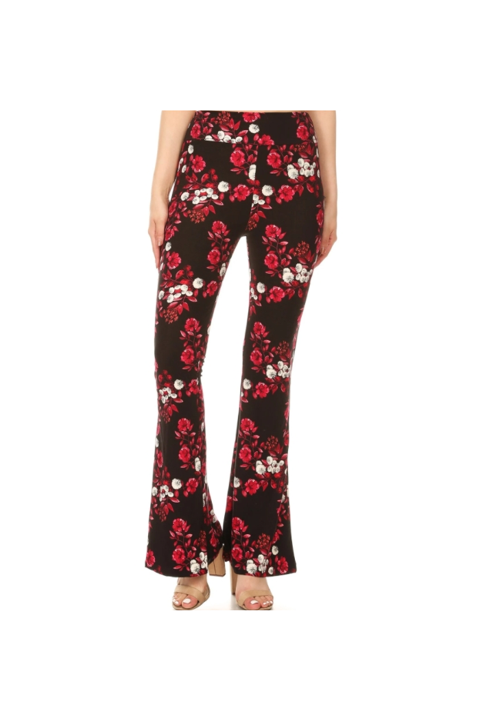 Palazzos with Panache - Red Floral