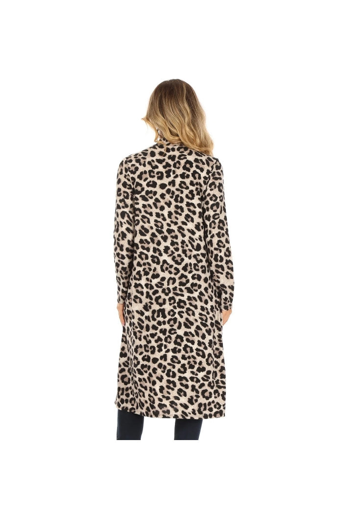 Animal Print Long Duster