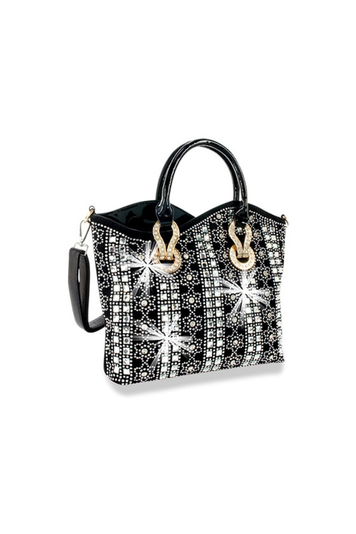 Rhinestone Design Elegant Tote