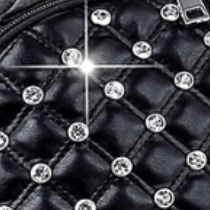 Rhinestone Stud Quilted Fashion Backpack