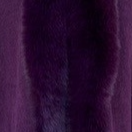 Purple Faux Fur Trimmed Cape/Poncho
