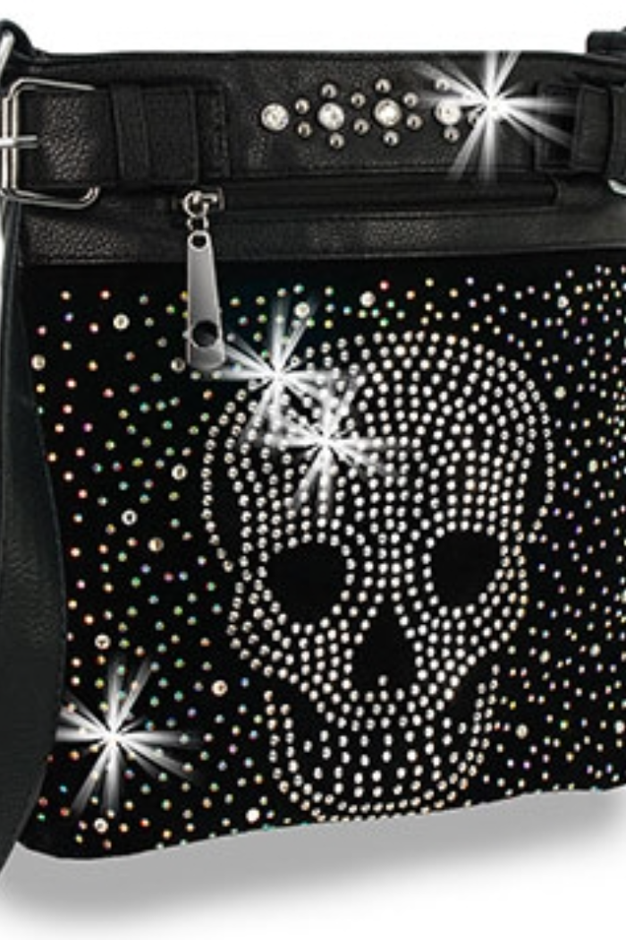 Iridescent Skull Crossbody Sling