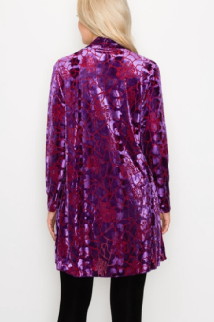 Velvet Purple Burnout Jacket