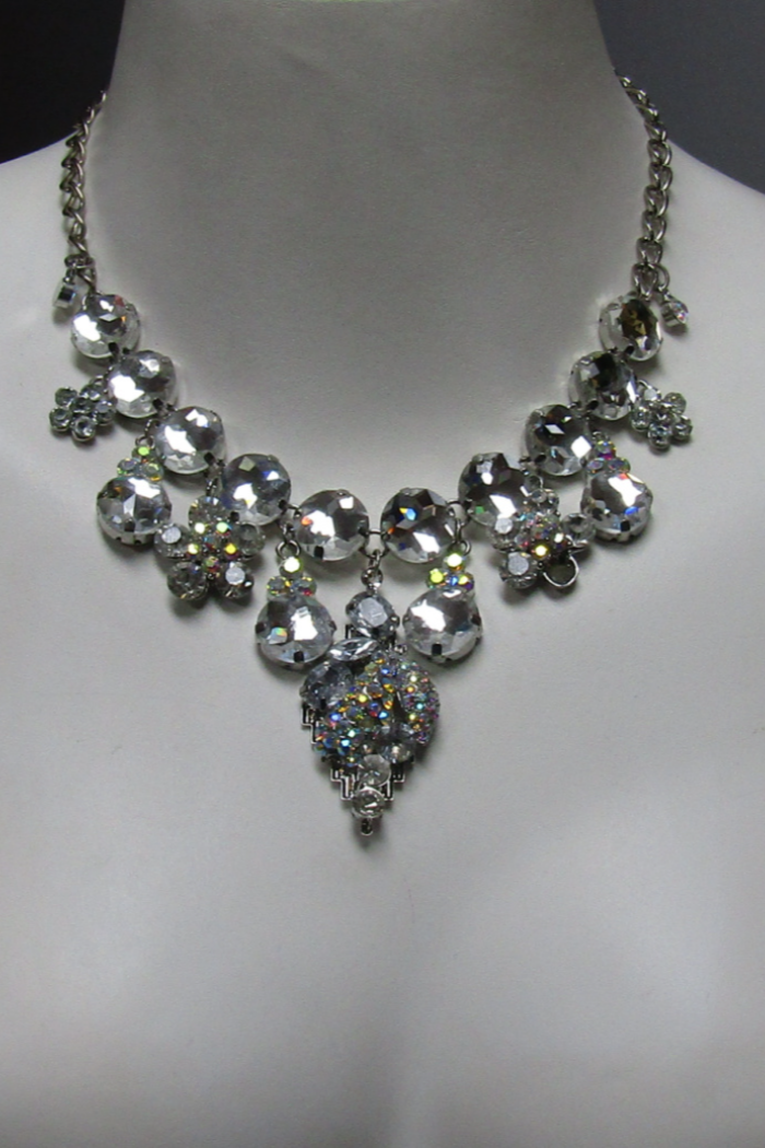 Bedazzling AB Drop Necklace Set