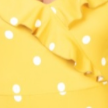 Pretty Polka Dot Ruffled One-Piece Swimsuit