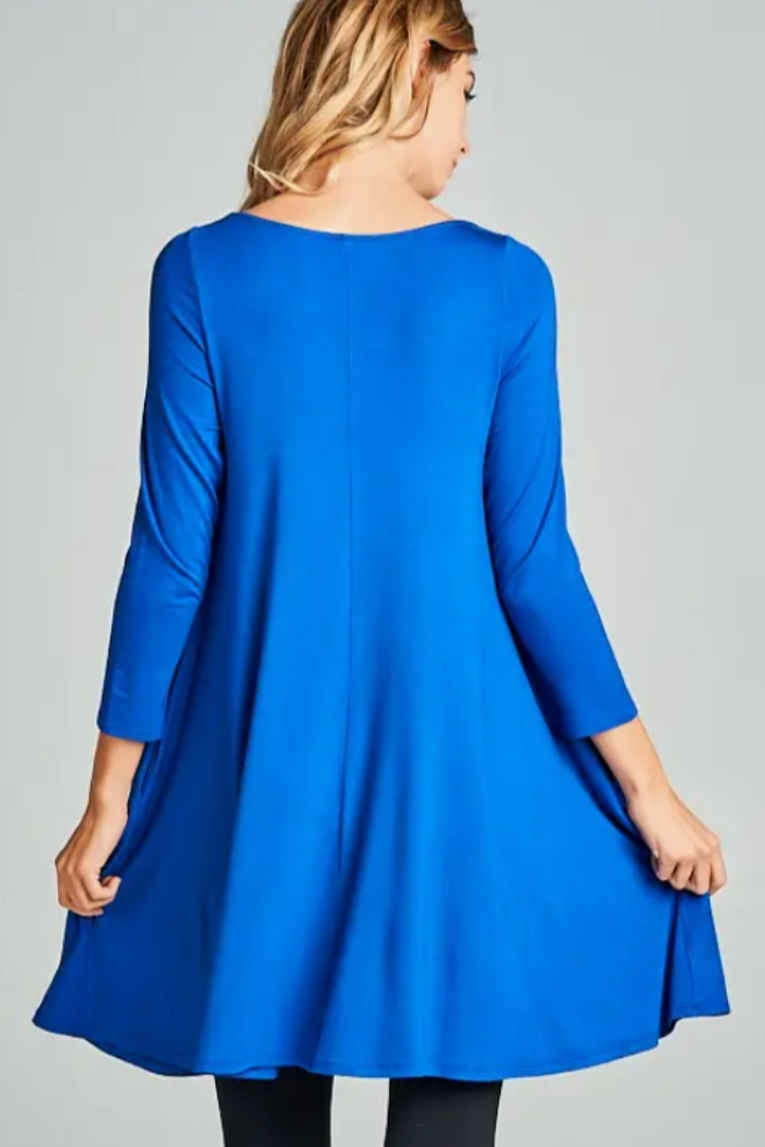 Royal Jersey Tunic Dress