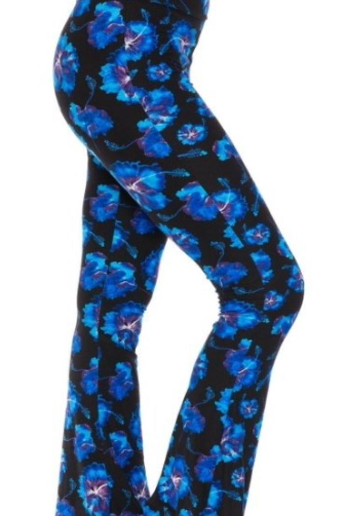 Palazzo Pant -Royal Blue Floral