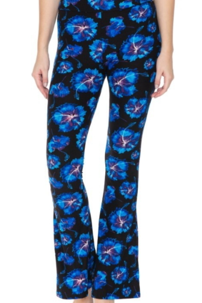 Palazzo Pant -Royal Blue Floral