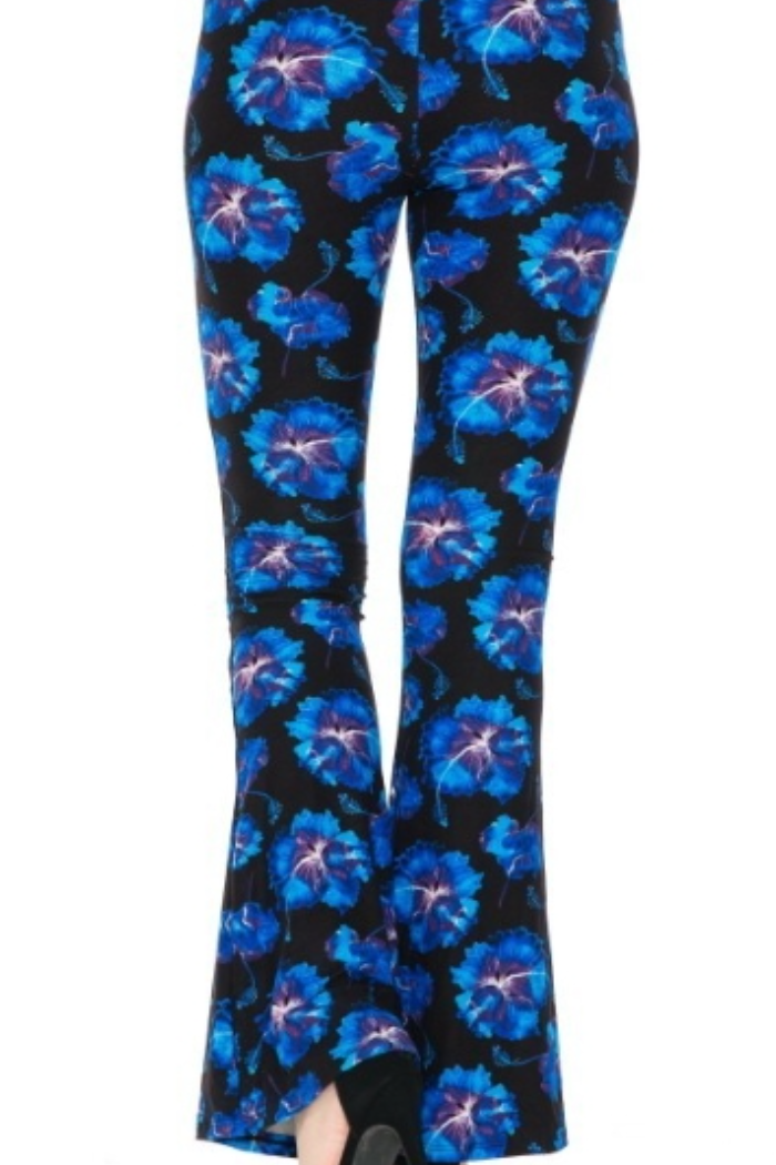 Palazzo Pant -Royal Blue Floral