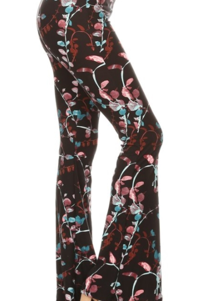 Palazzo Pant - Teal Floral Print