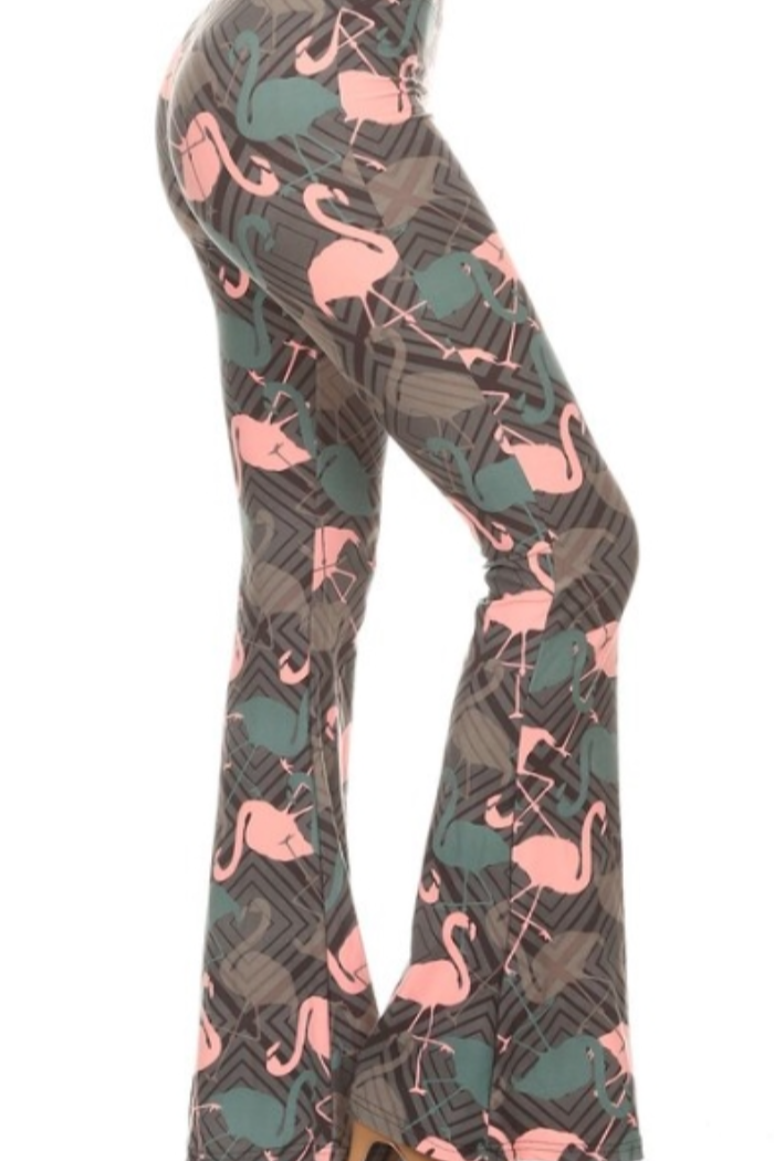Palazzo Pant - Flamingo Print