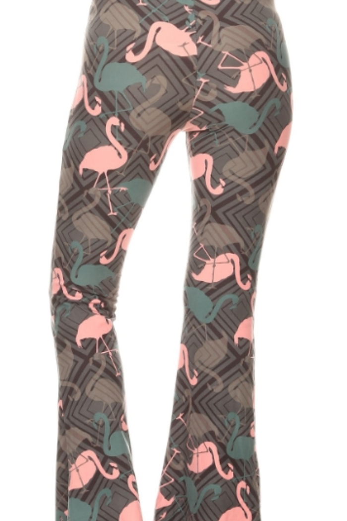 Palazzo Pant - Flamingo Print