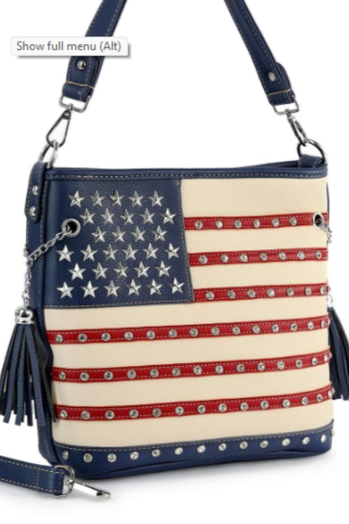 American Flag Hobo Crossbody