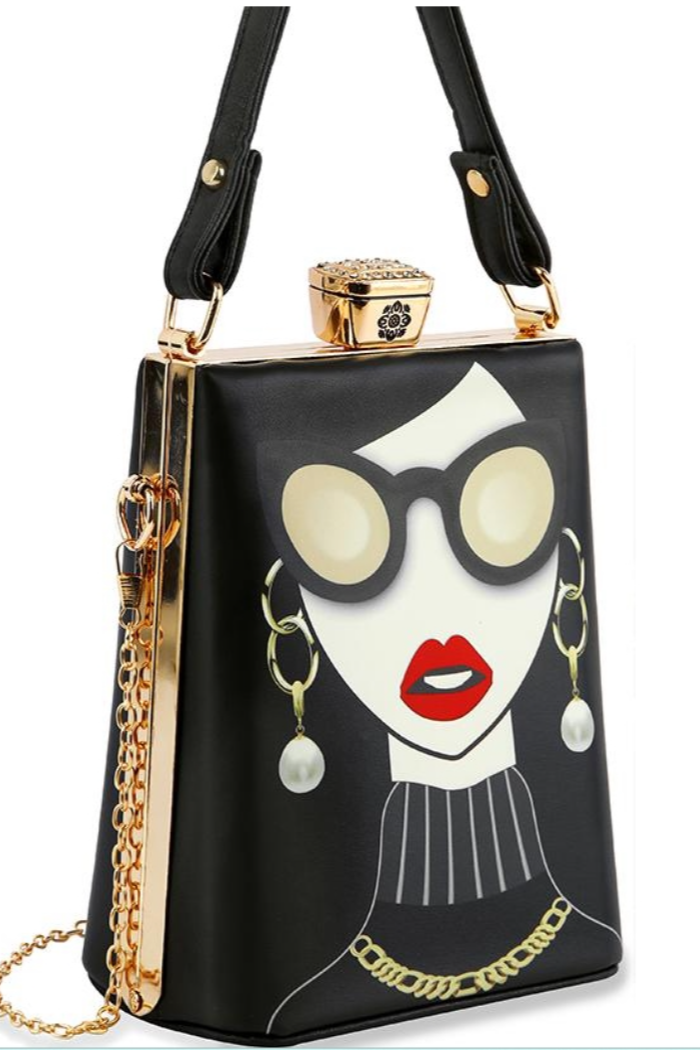 Art Deco Design Petite Hand Tote