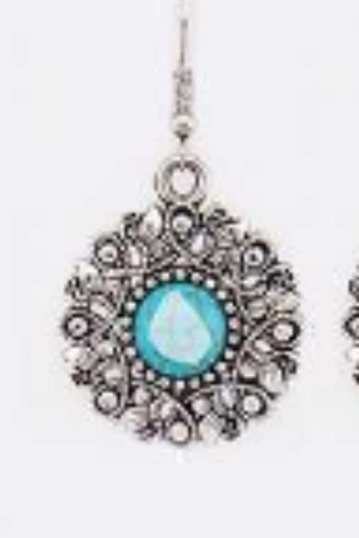 Turquoise Boho Necklace Set