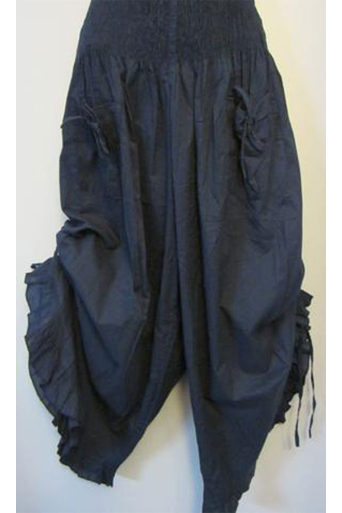 COTTON RUFFLED "PANTALOON" PANT