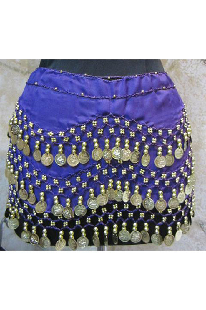 COIN SASH - BELLY DANCING 3-LINE HIP SCARF