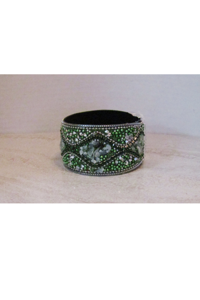 Serenity Mosaic Stone Bracelet - Green