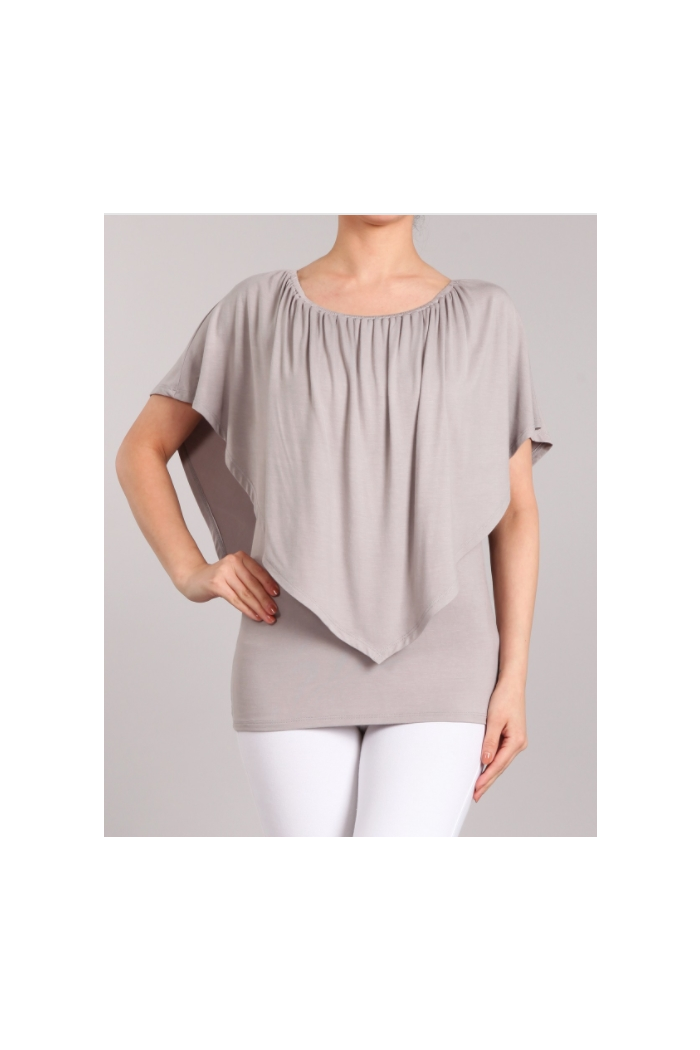 Convertible Elasticized Top - Frost Gray