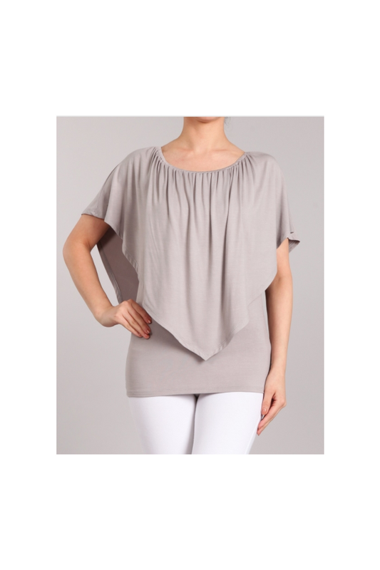 Convertible Elasticized Top - Frost Gray