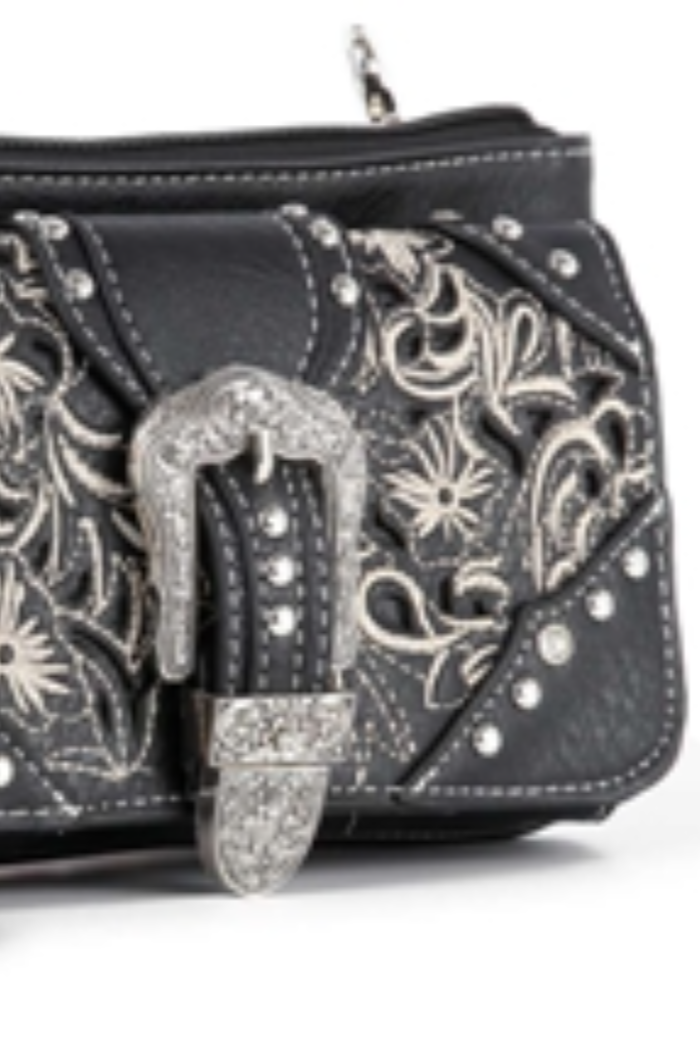 Western Buckle Design Petite Crossbody