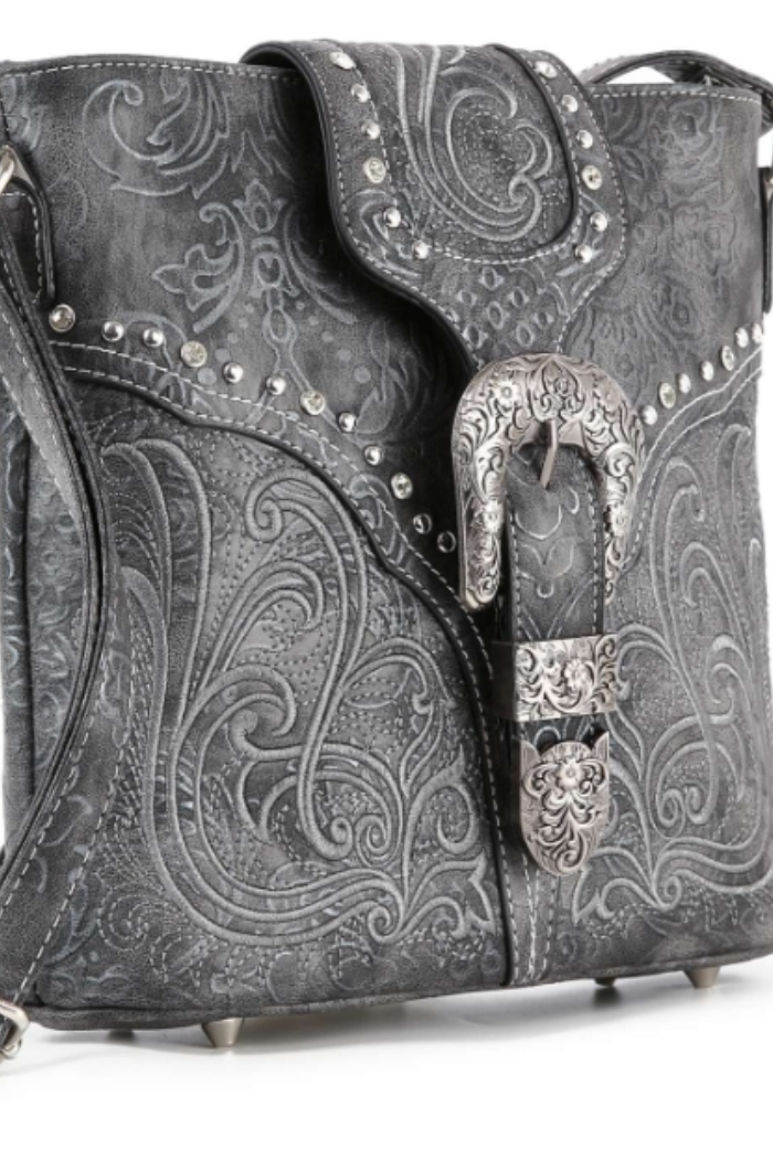 Western Design Decorative Buckle Cross Body