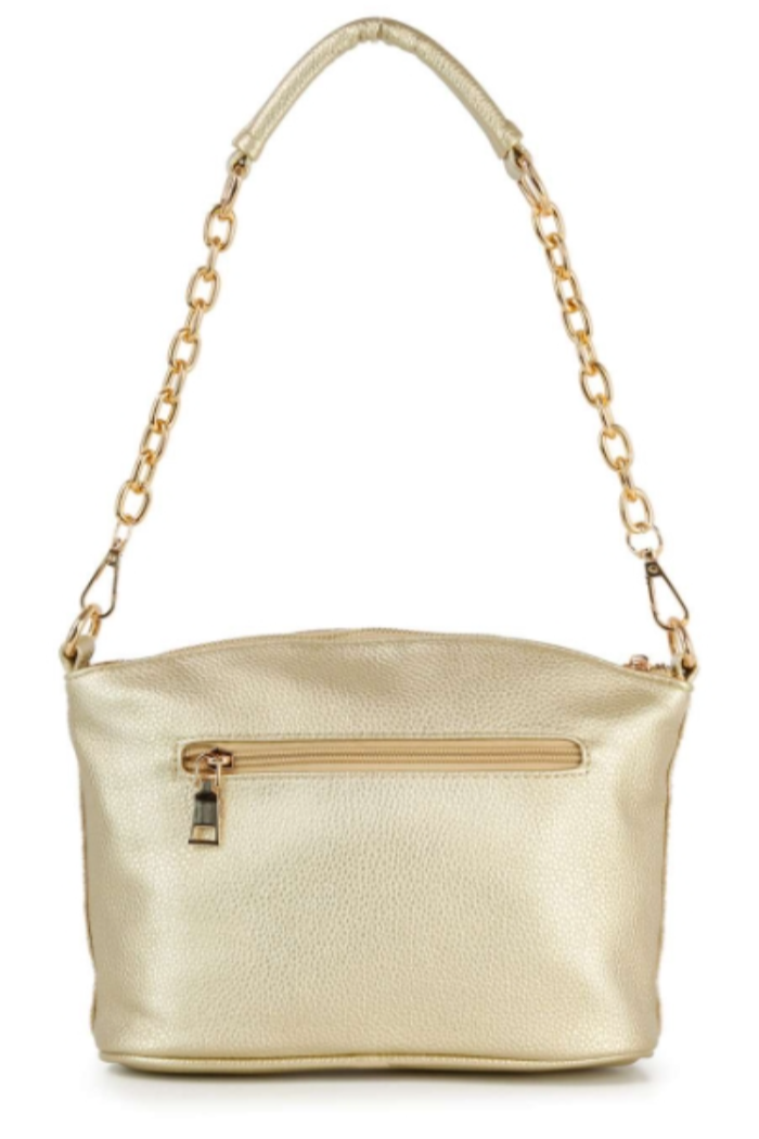 Gold Rhinestone Covered Crossbody