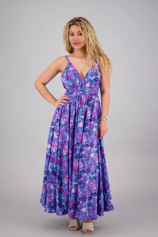 Silk Blend Maxi Dress