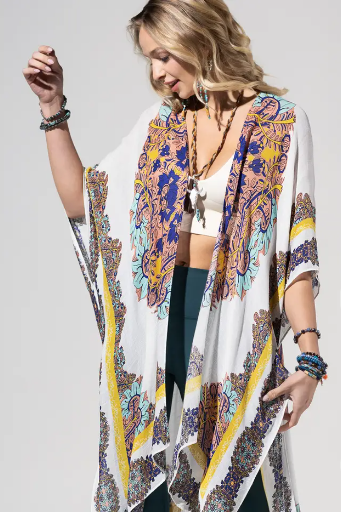 Bohemian and Glam Kimono - Mandala Print (back in stock by 7/24)