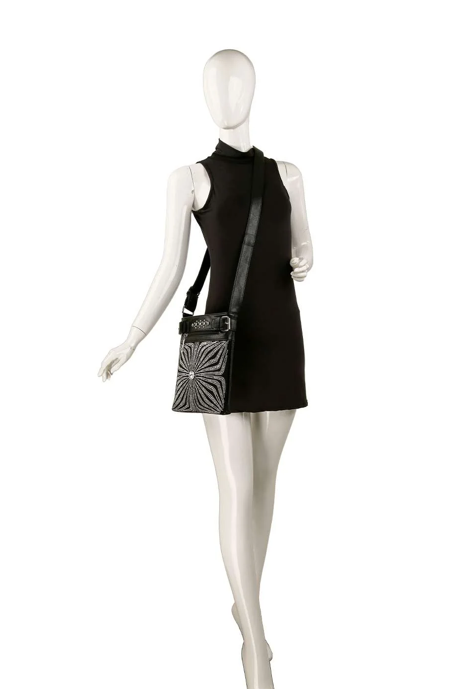 Radiant Rhinestone Crossbody Bag
