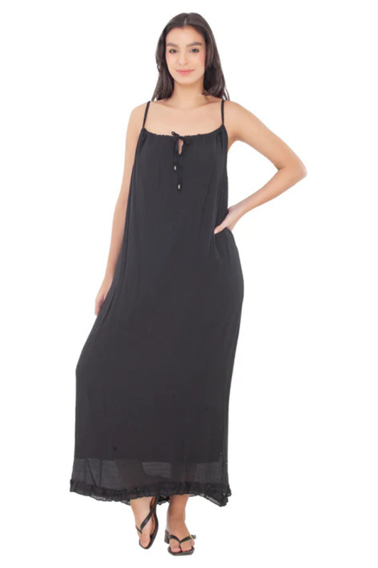 Gauzy Adjustable Top Maxi Dress
