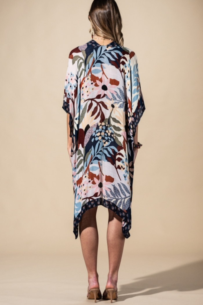 Bohemian and Glam Kimono - Botanical Floral