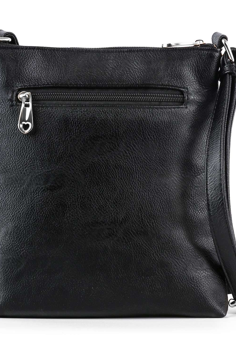 Rhinestone Skull and Rose Crossbody Sling