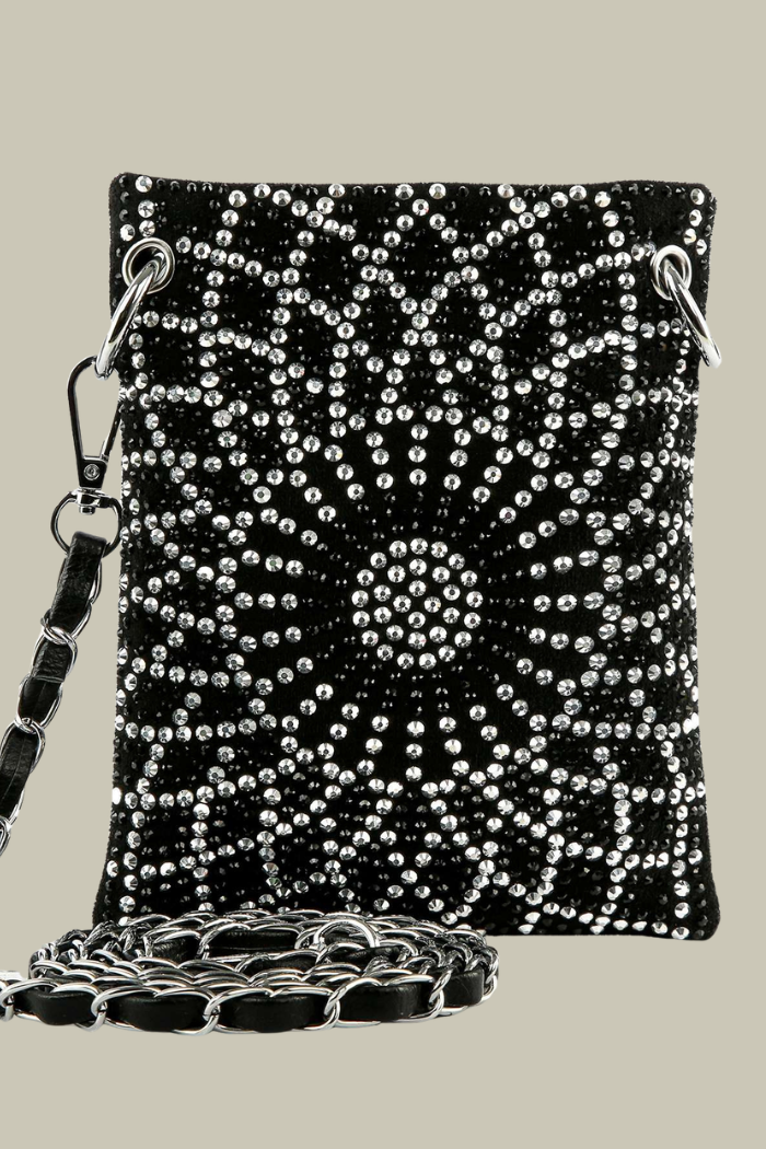 Rhinestone Design Ultra Petite Crossbody Sling