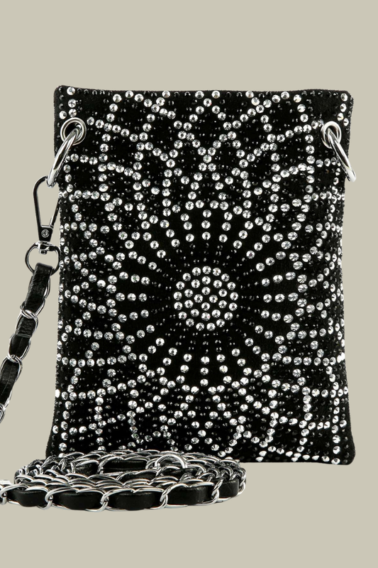 Rhinestone Design Ultra Petite Crossbody Sling