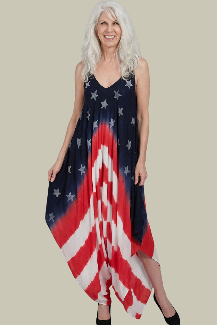 American Flag Inspired Jumpsuit